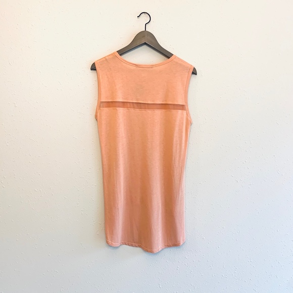 BCBGMaxAzria Women's Peach Mesh Tank Top Size Medium NWT - Picture 5 of 8